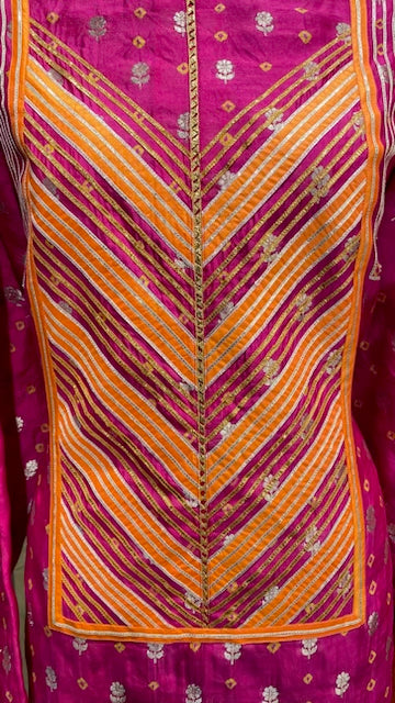 Pure bandhini silk outfit