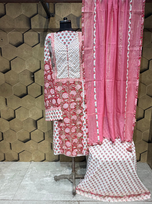 Masterpiece of Handcrafted Elegance in Pure Cotton