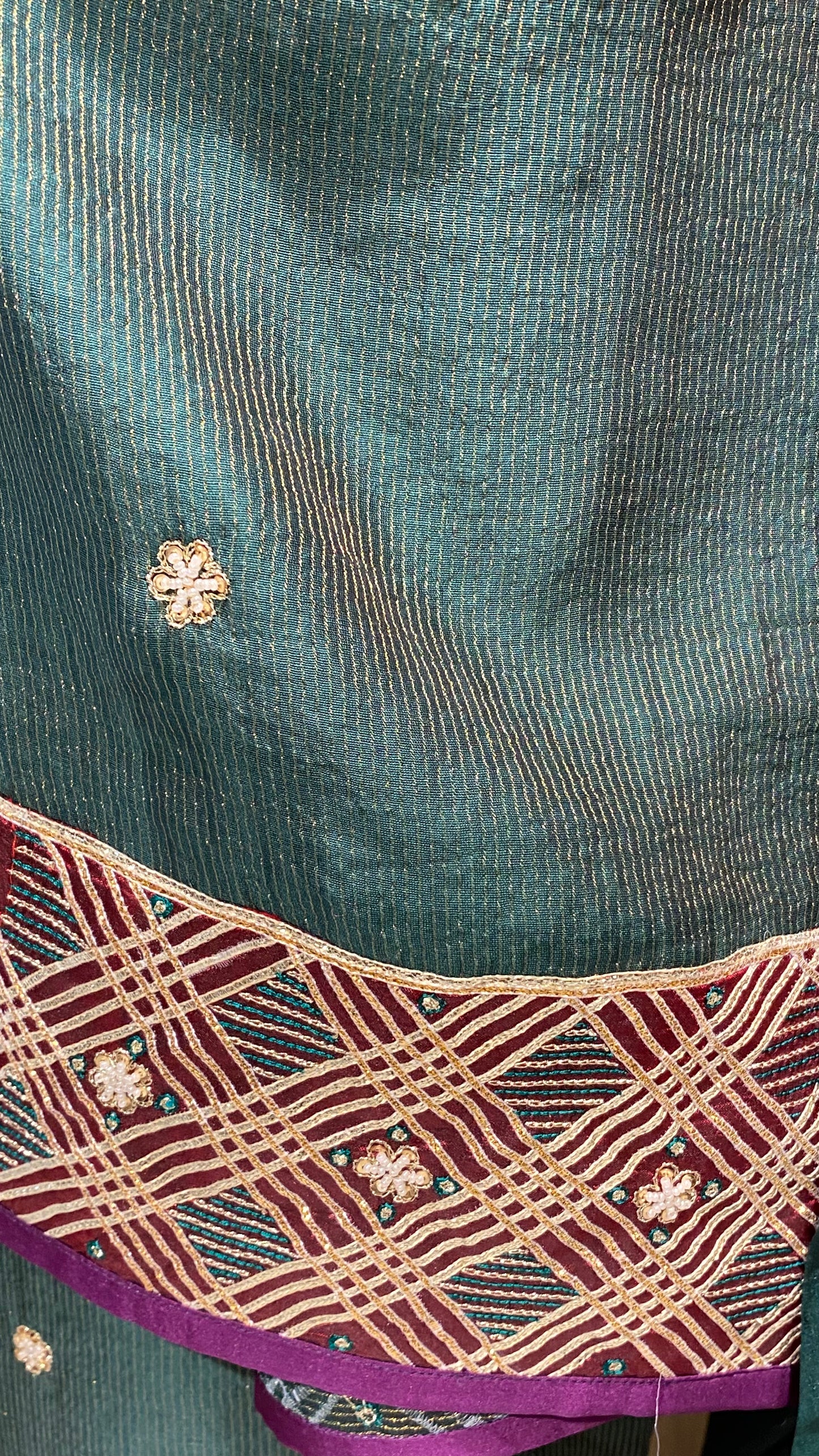 Chanderi and Organza set