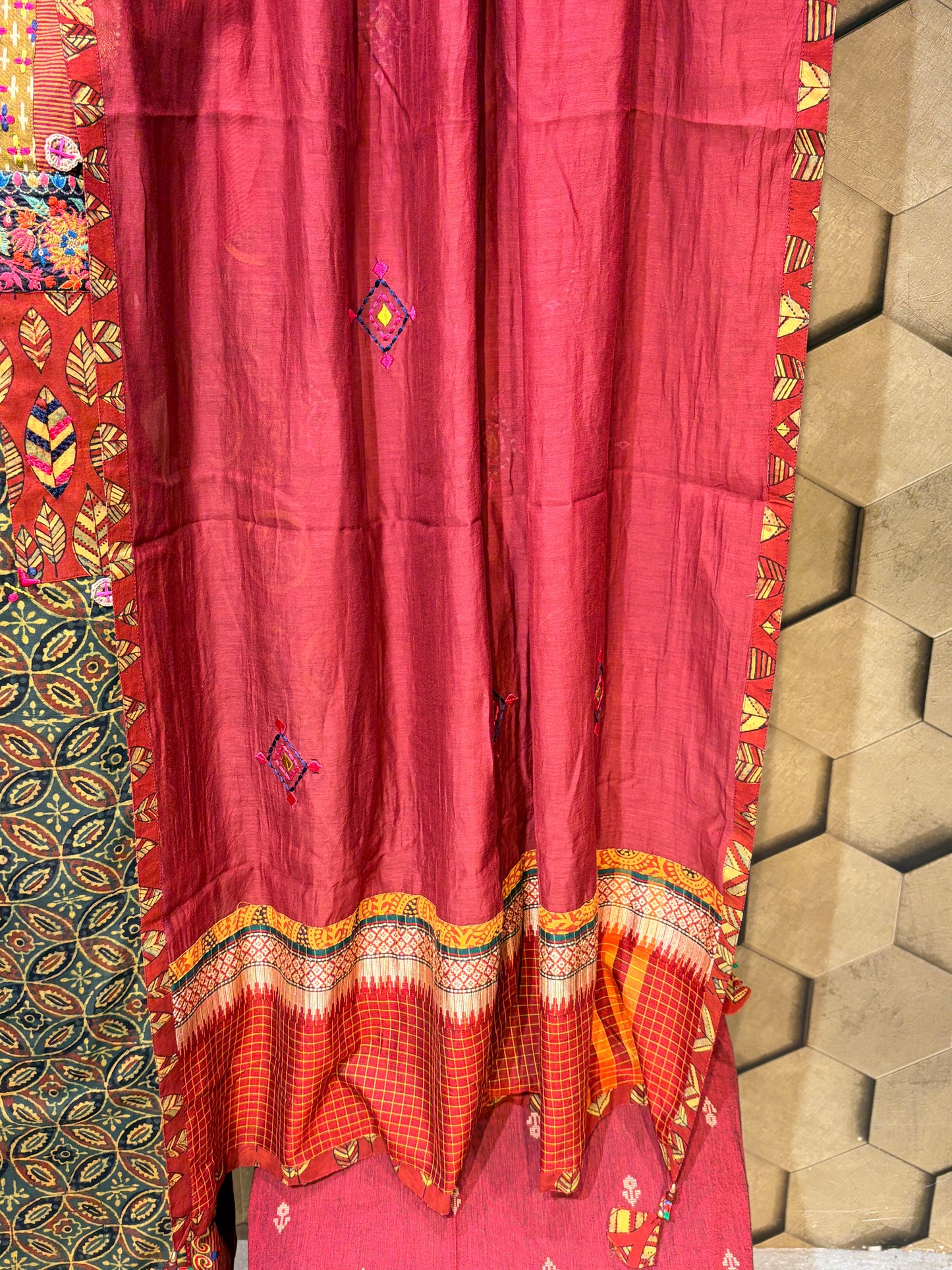 Ajrakh Elegance in Pure Cotton