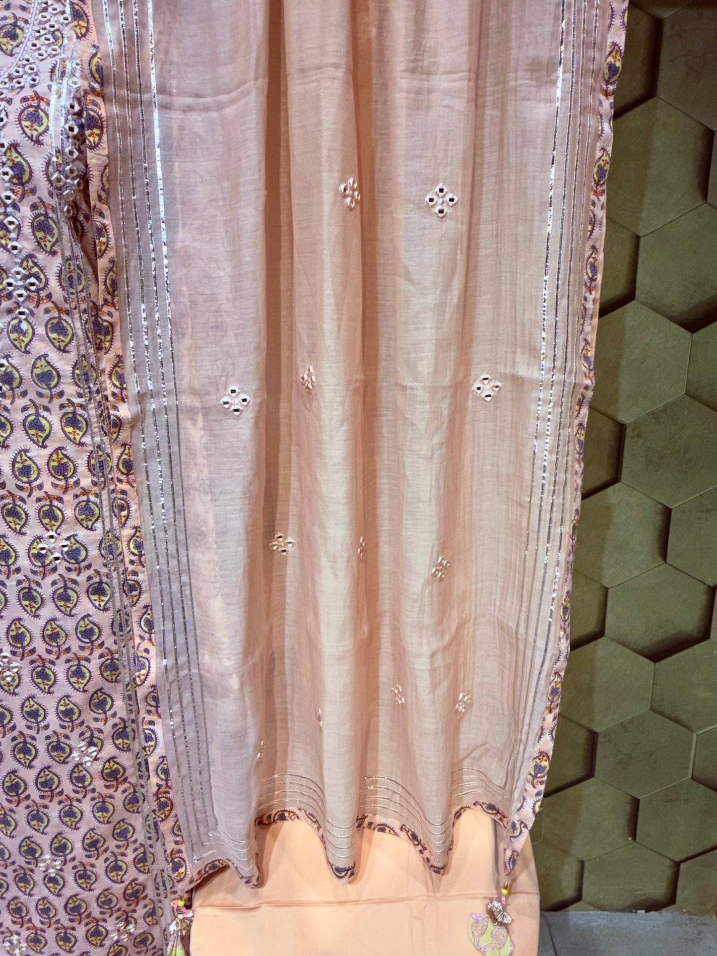 Beautifully handcrafted Pure Cotton suit set