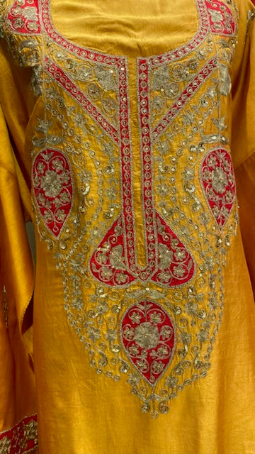 Royal katan silk with pure organza dupatta