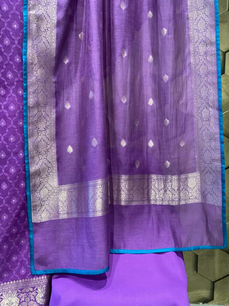 Banarasi weave chanderi outfit