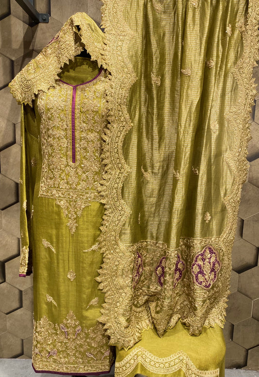 Exclusive zari embroidery outfit