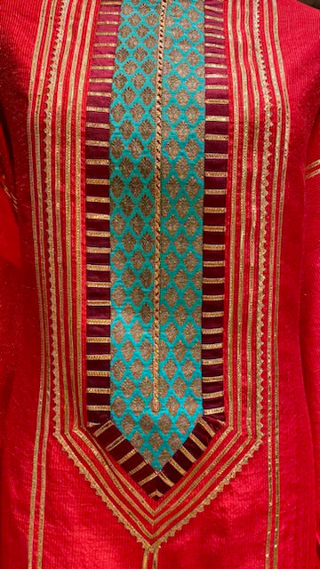 Chanderi outfit with sharara