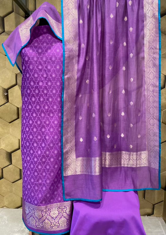 Banarasi weave chanderi outfit