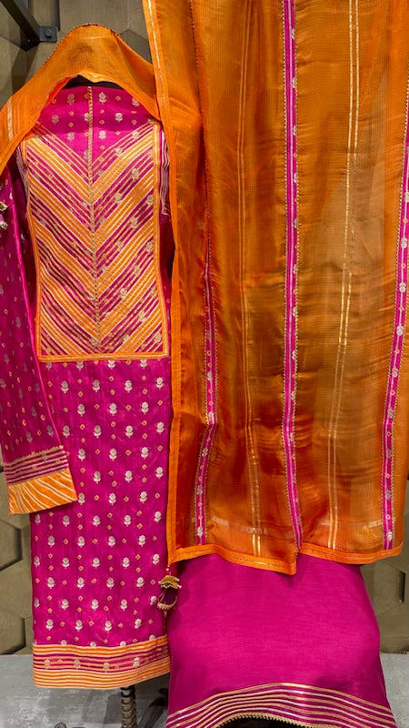 Pure bandhini silk outfit