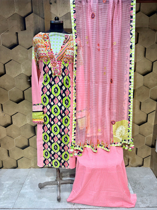 Pure Cotton Kalidaar Suit Set