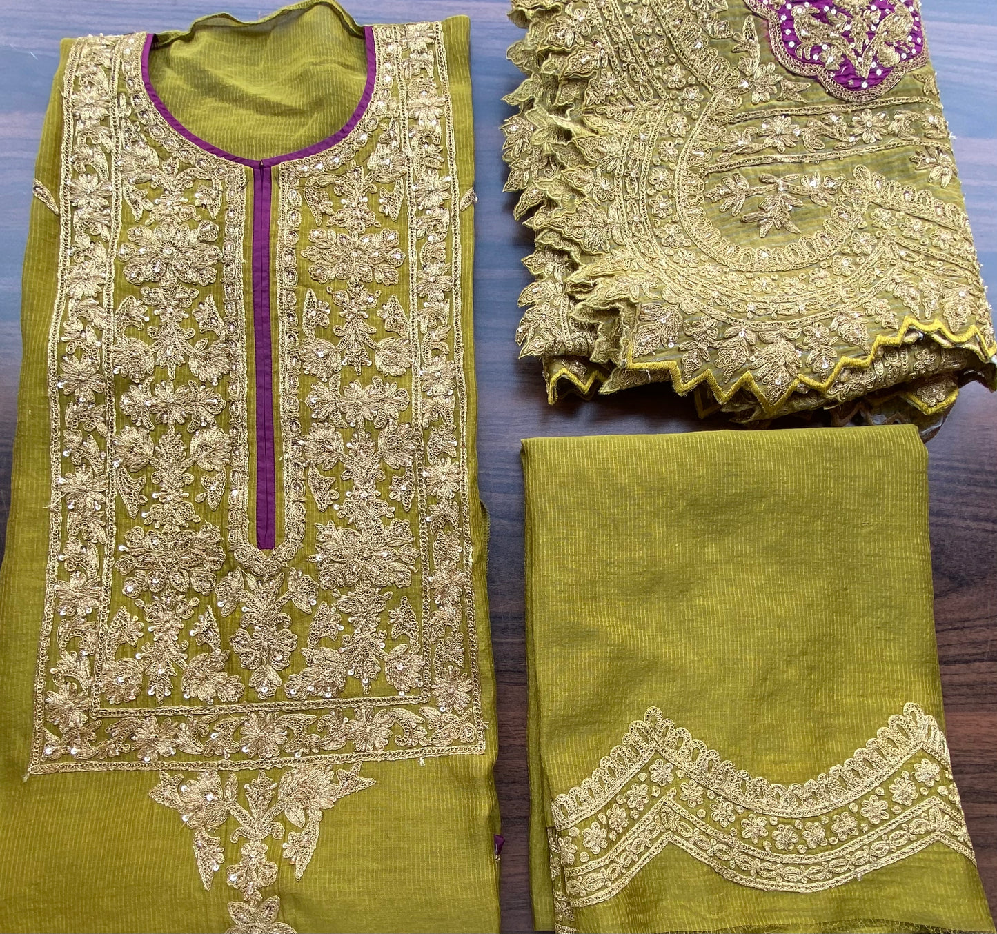 Exclusive zari embroidery outfit