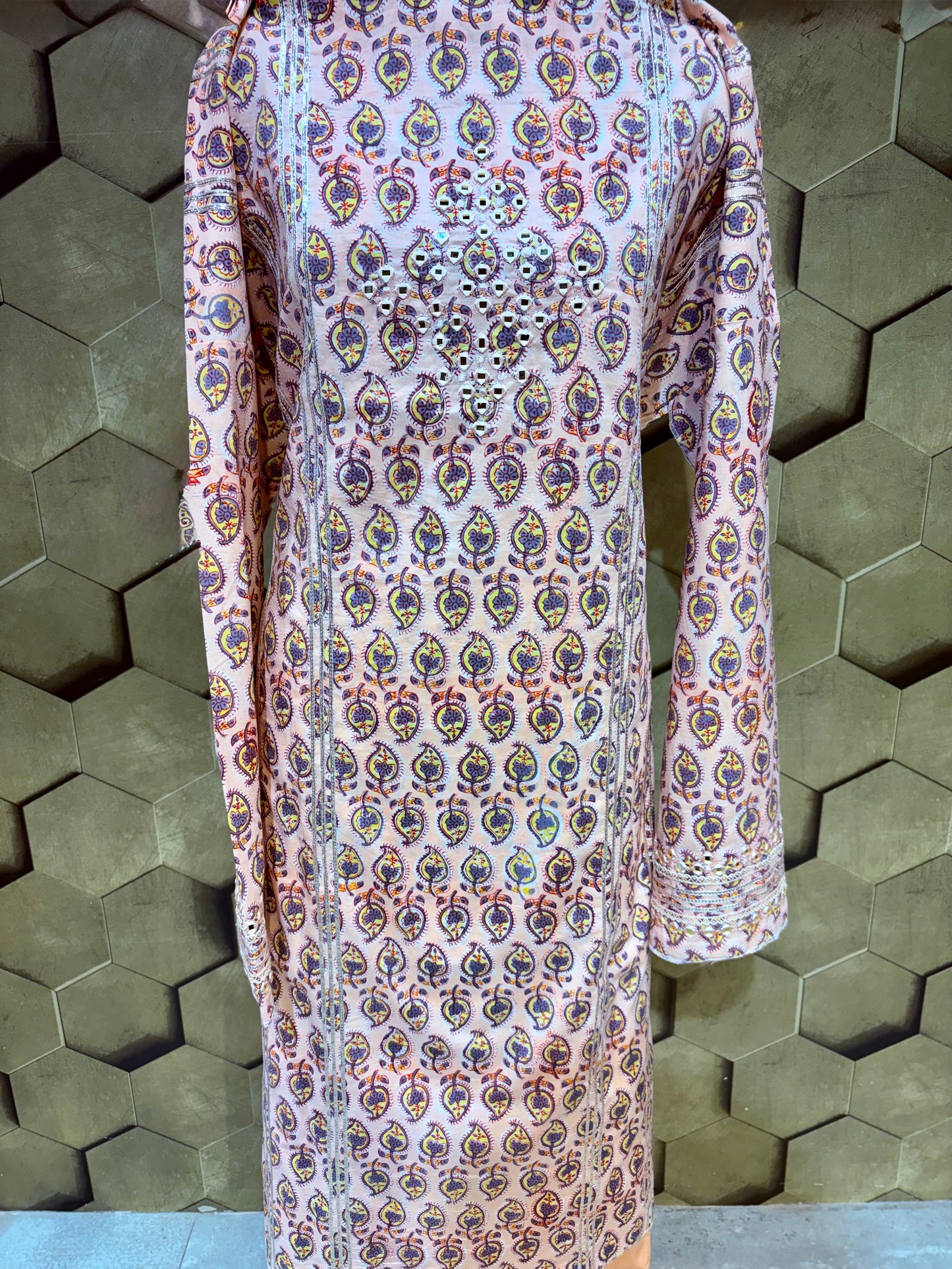 Beautifully handcrafted Pure Cotton suit set