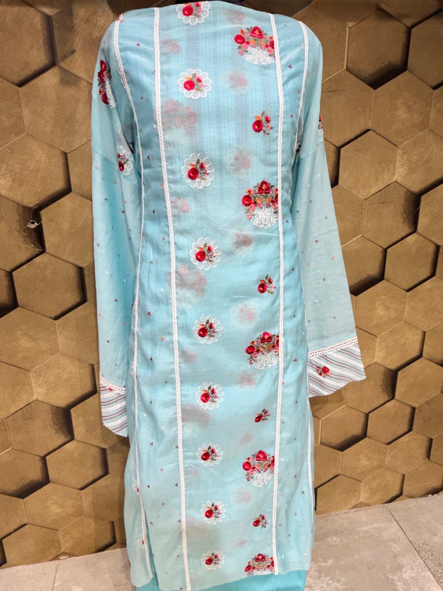 Timeless handcrafted Mul chanderi outfit