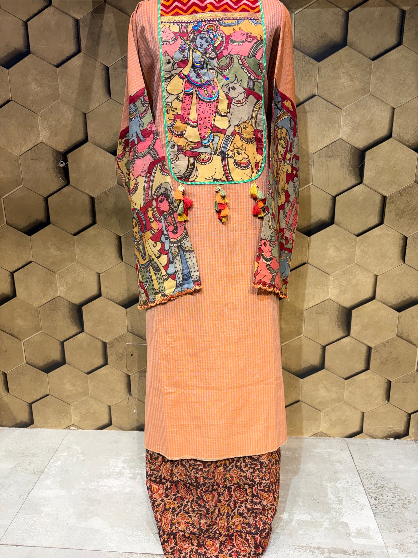 Pure Cotton with kalamkari Coord set