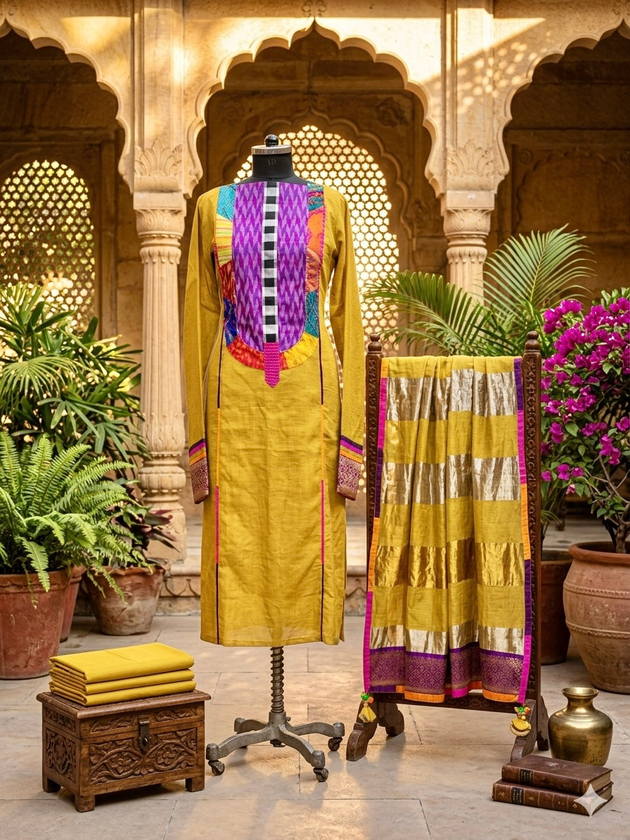 Royal Fusion of Tradition & Contemporary Craftsmanship in Mul Chanderi