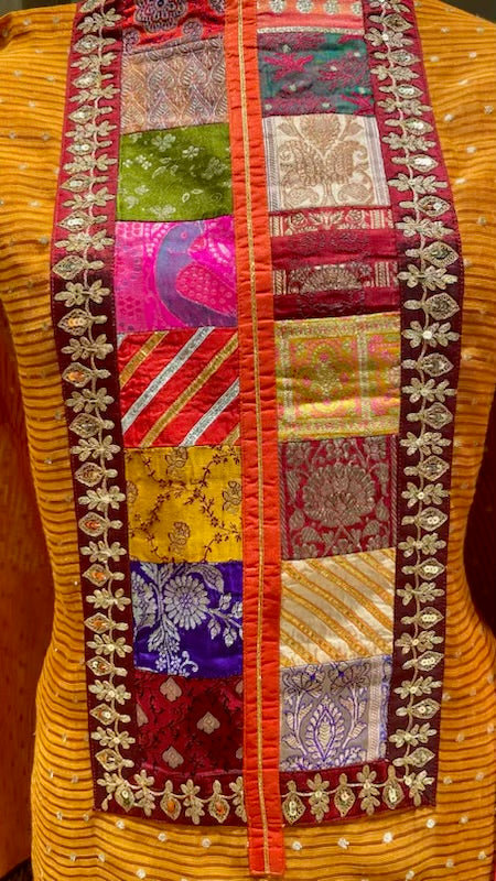 Elegant chanderi with brocade