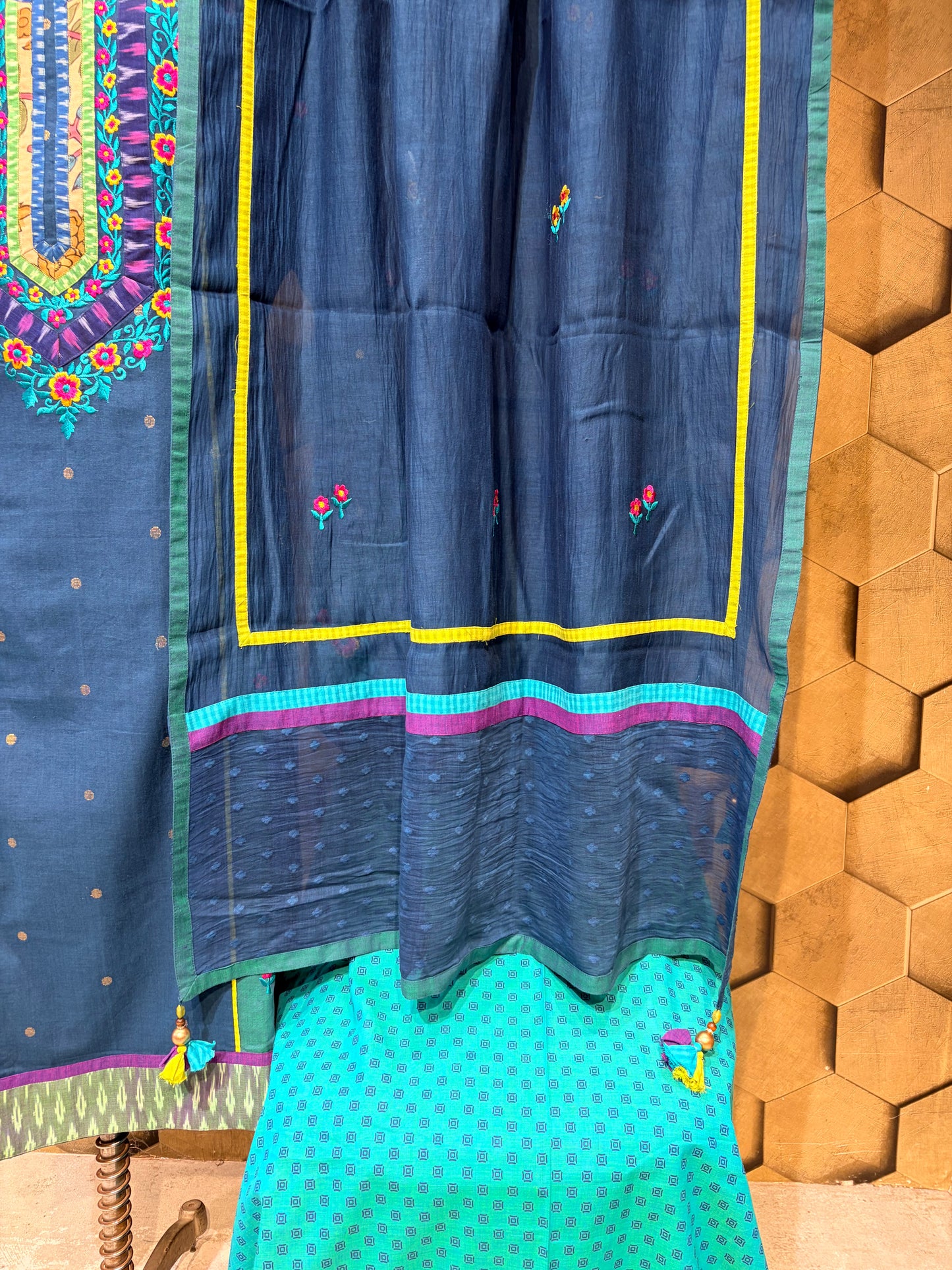 Pure Cotton Elegance in Shades of Blue & Teal
