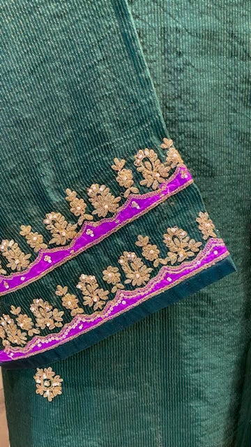 Fine chanderi shirt with beautiful dupatta