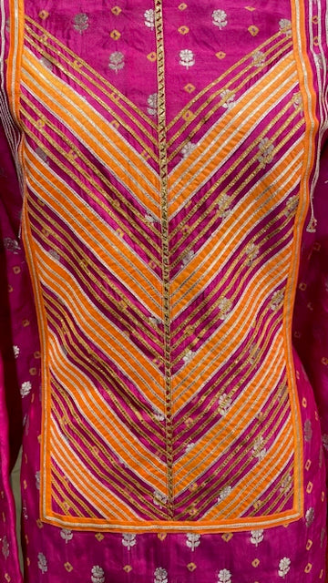 Pure bandhini silk outfit