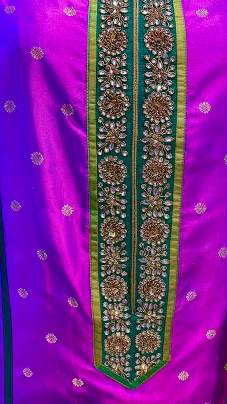 Pure silk with zari bootis