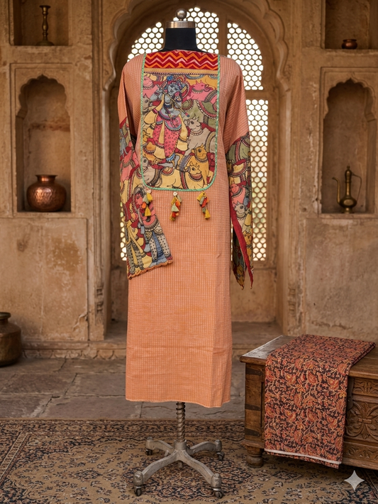 Pure Cotton with kalamkari Coord set