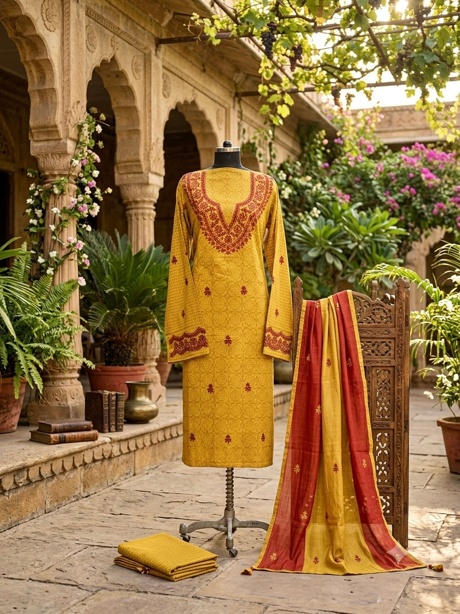 Timeless Pure Cotton in Mustard hue