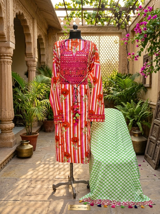 Bright, playful, and effortlessly stylish Pure Cotton Coord set