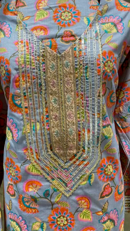 Cotton sharara set