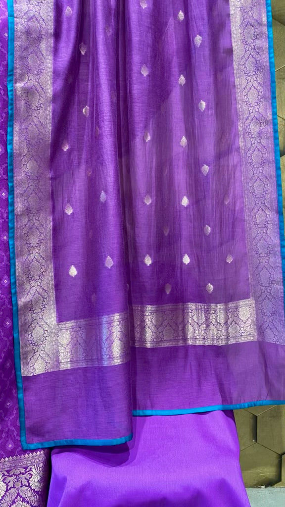 Banarasi weave chanderi outfit