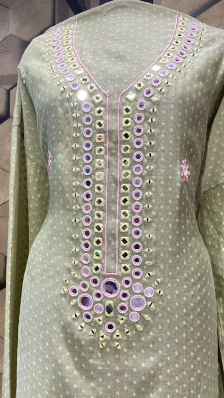 Exclusive mirror embroidery