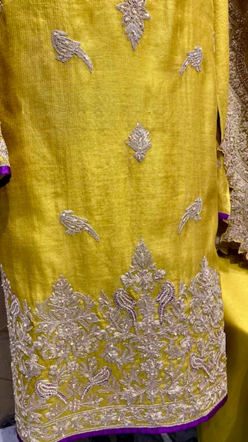 Exclusive zari embroidery outfit