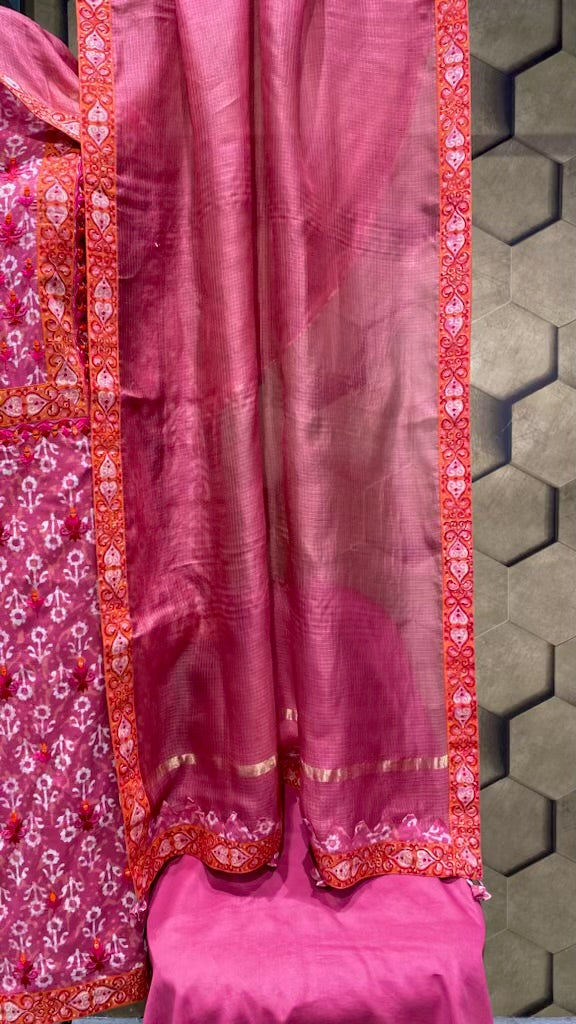 Dabu block with embroidery