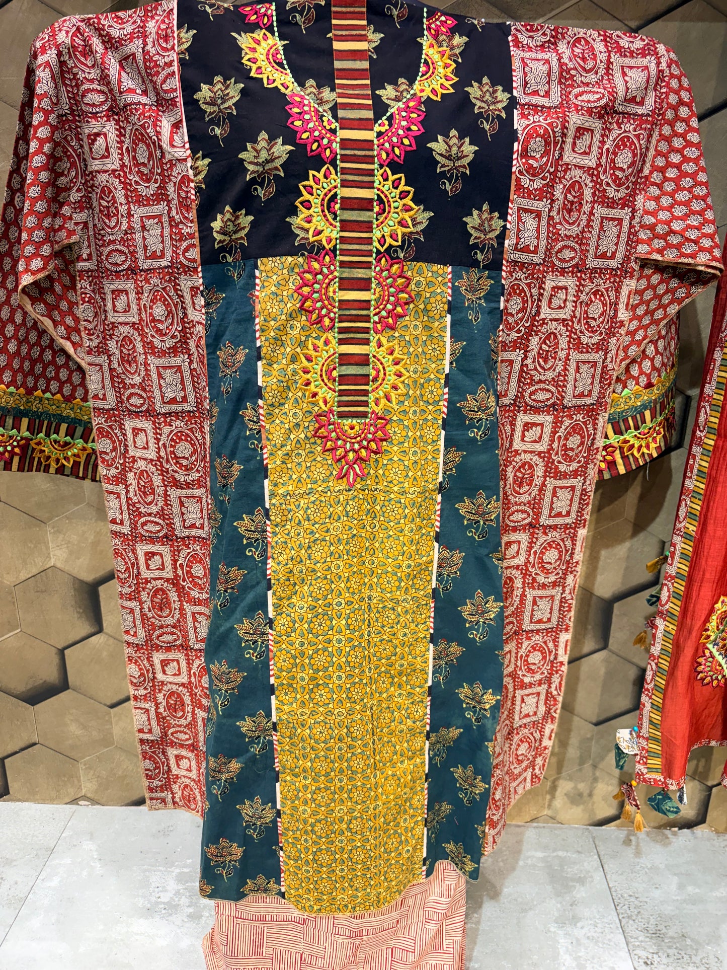 Pure Cotton outfit with Ajrakh