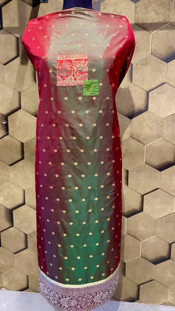 Pure Silk with soft tissue dupatta