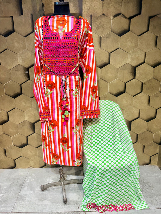 Bright, playful, and effortlessly stylish Pure Cotton Coord set