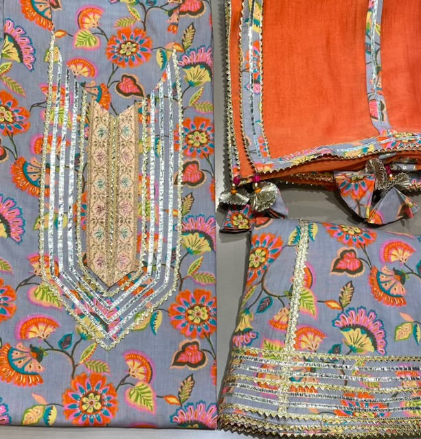 Cotton sharara set