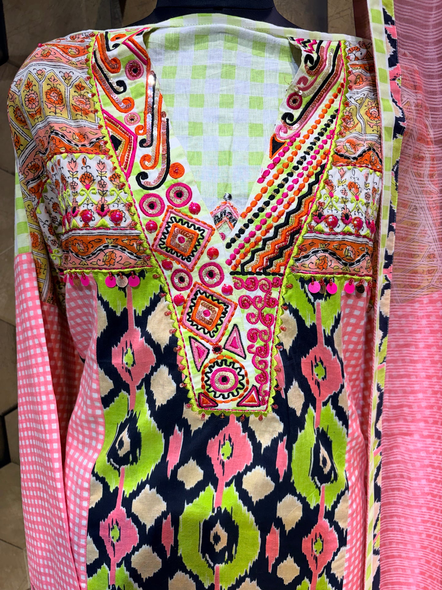 Pure Cotton Kalidaar Suit Set