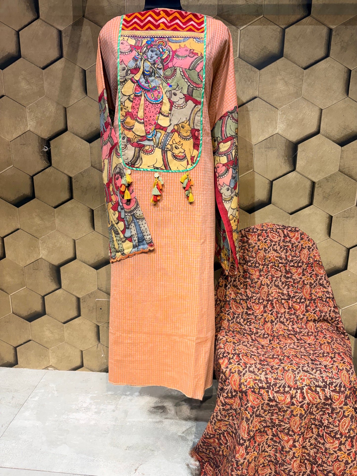 Pure Cotton with kalamkari Coord set