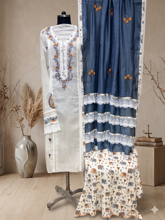 Exclusive Soft Chanderi outfit