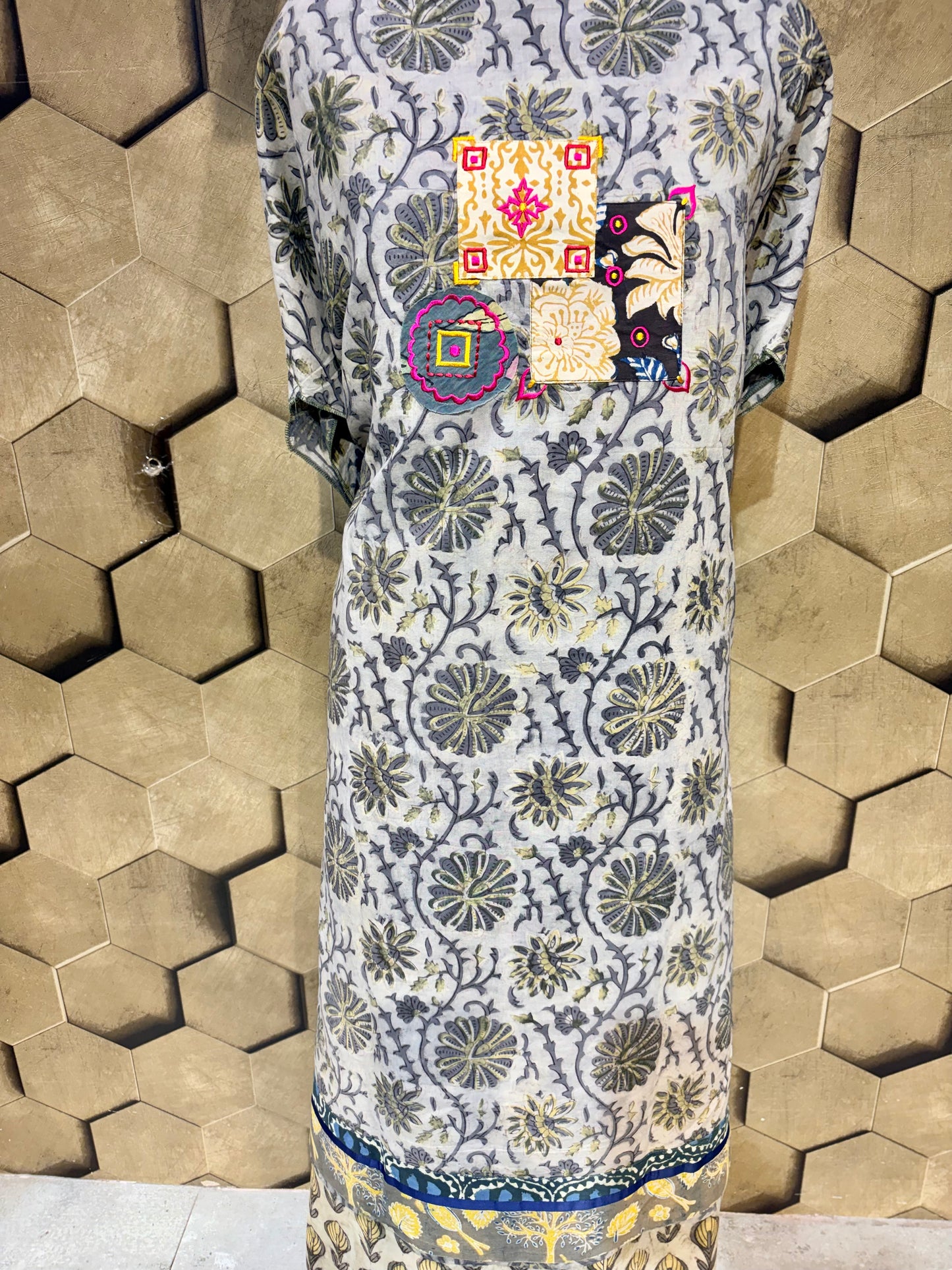 Pure handblock cotton suit set