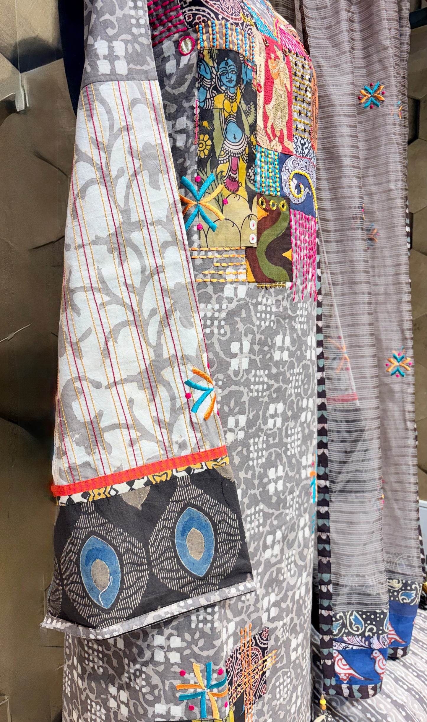 Timeless artisanal elegance in Pure Cotton handblock with Patch work