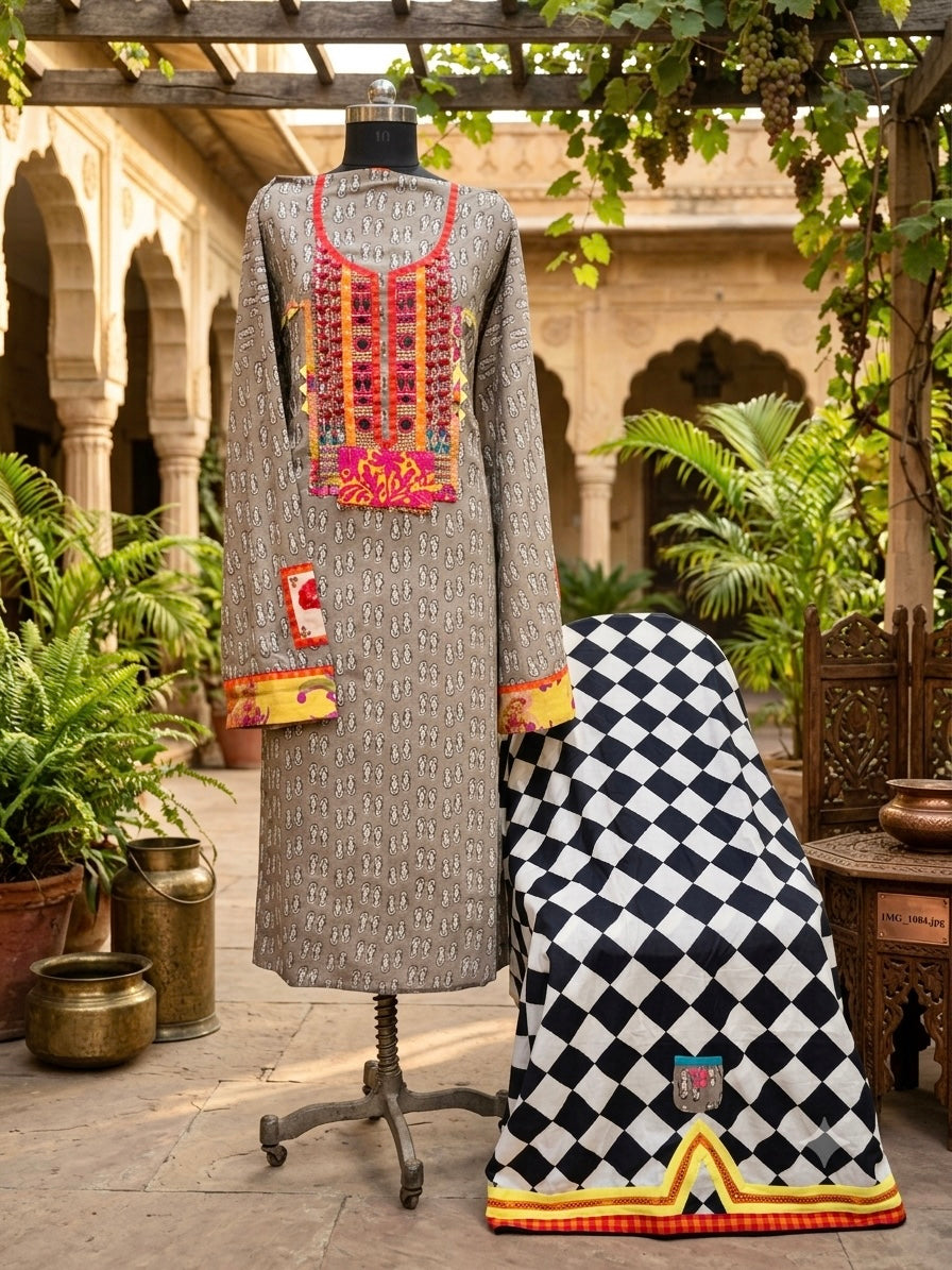 Vibrant and Unique Pure Cotton Modal Coord set