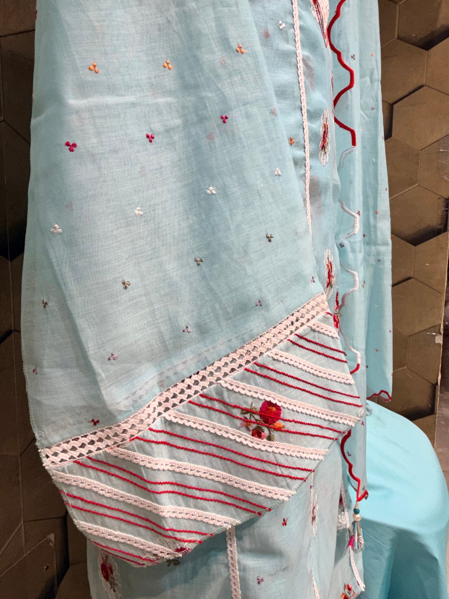 Timeless handcrafted Mul chanderi outfit