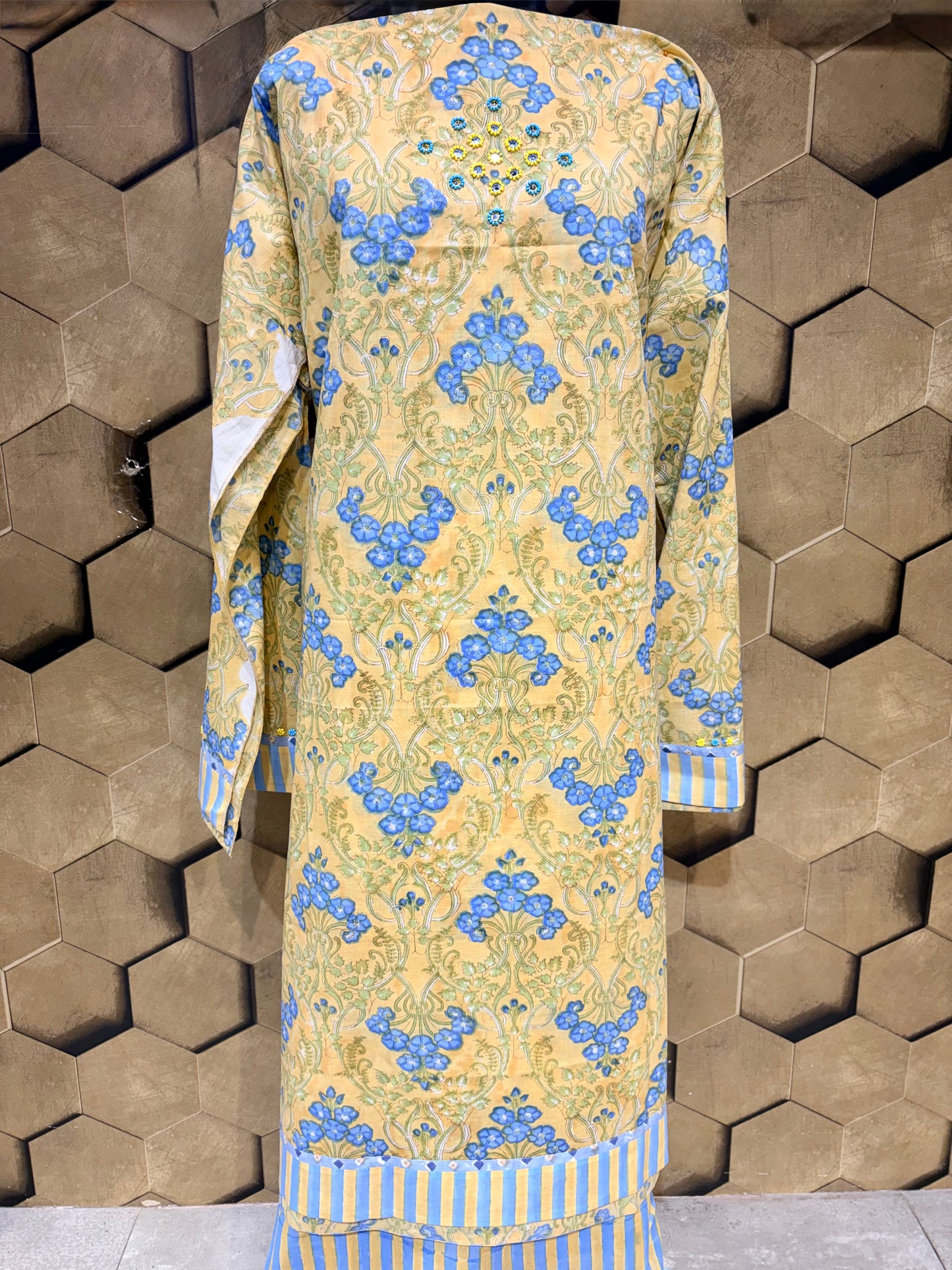 Refreshing Pure Handblock Cotton suit set