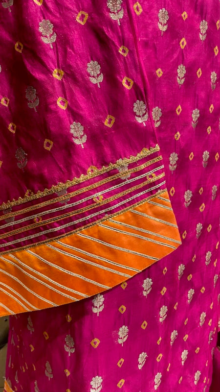 Pure bandhini silk outfit