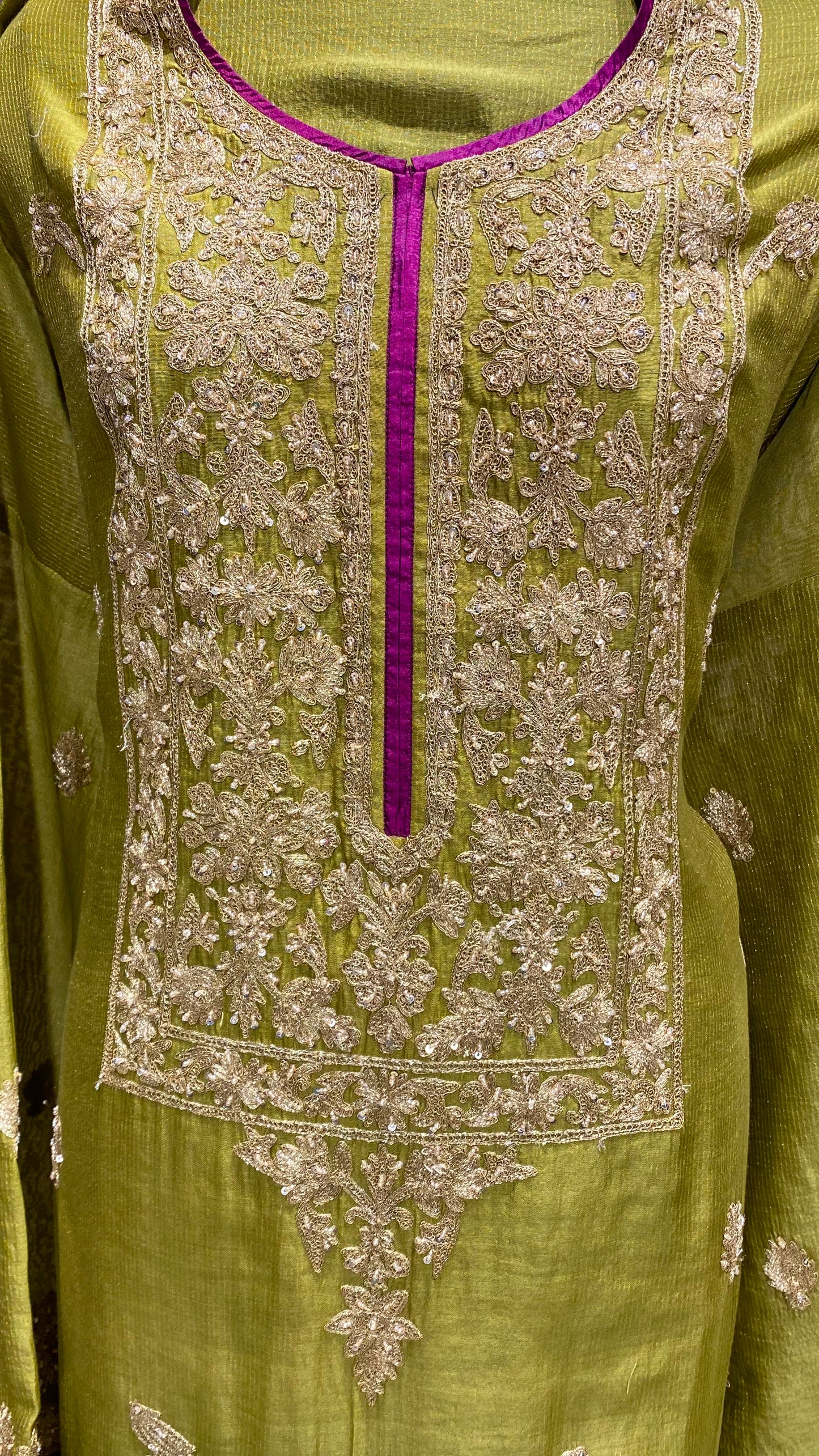 Exclusive zari embroidery outfit