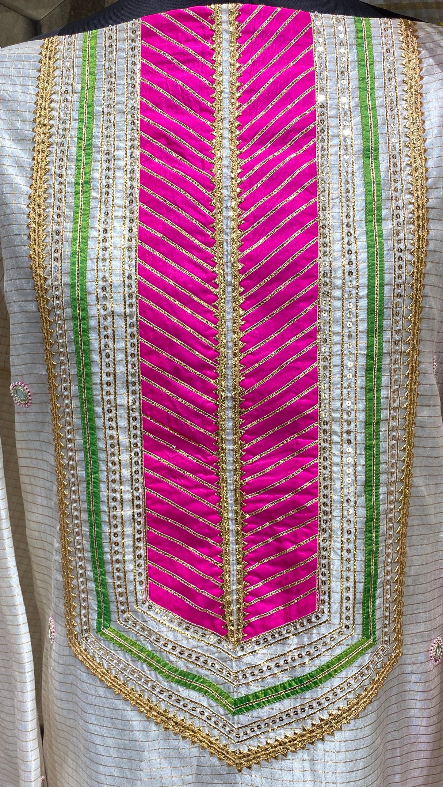 Off white Silk Chanderi