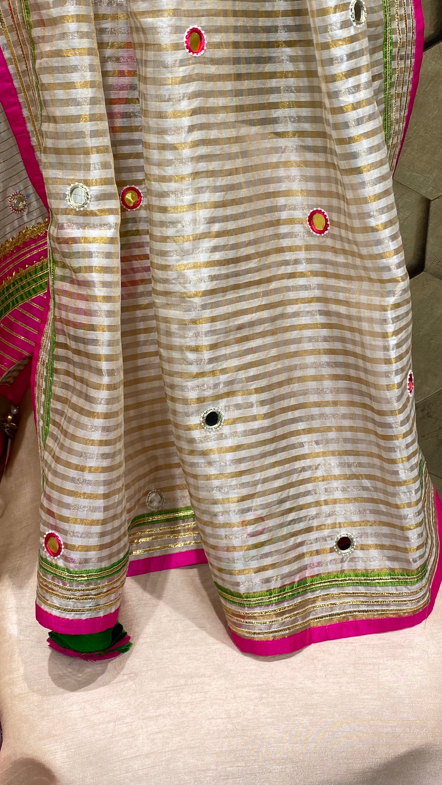 Off white Silk Chanderi