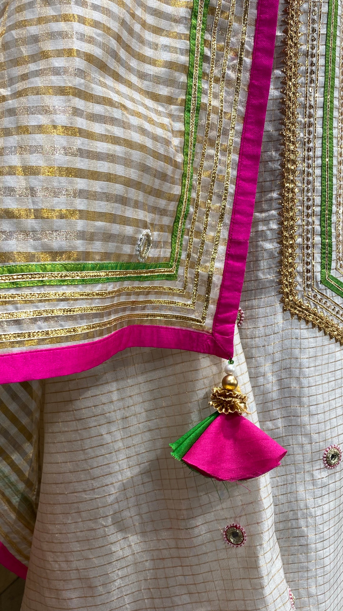 Off white Silk Chanderi