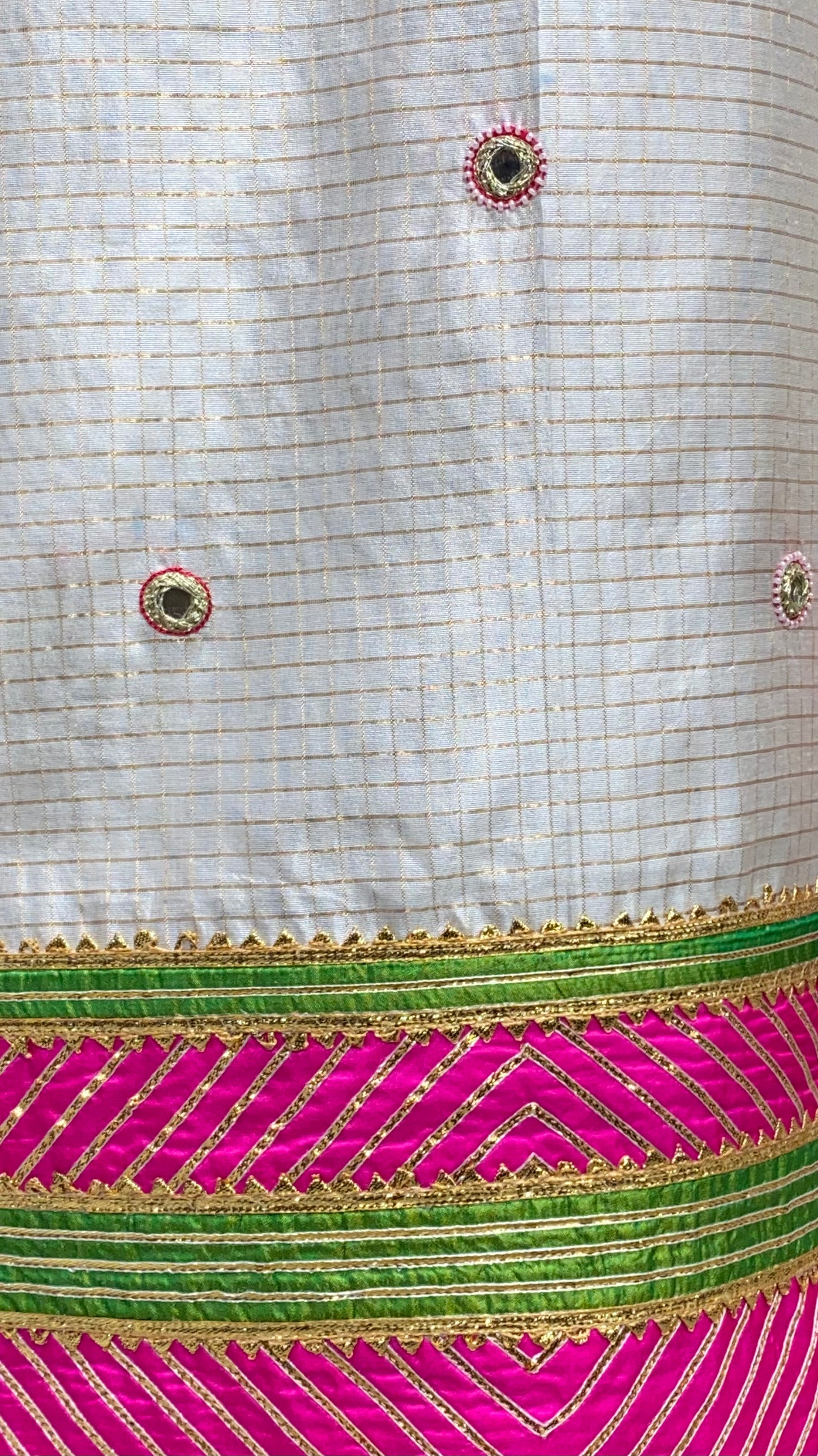 Off white Silk Chanderi